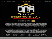 Tablet Screenshot of dnagenetics.com